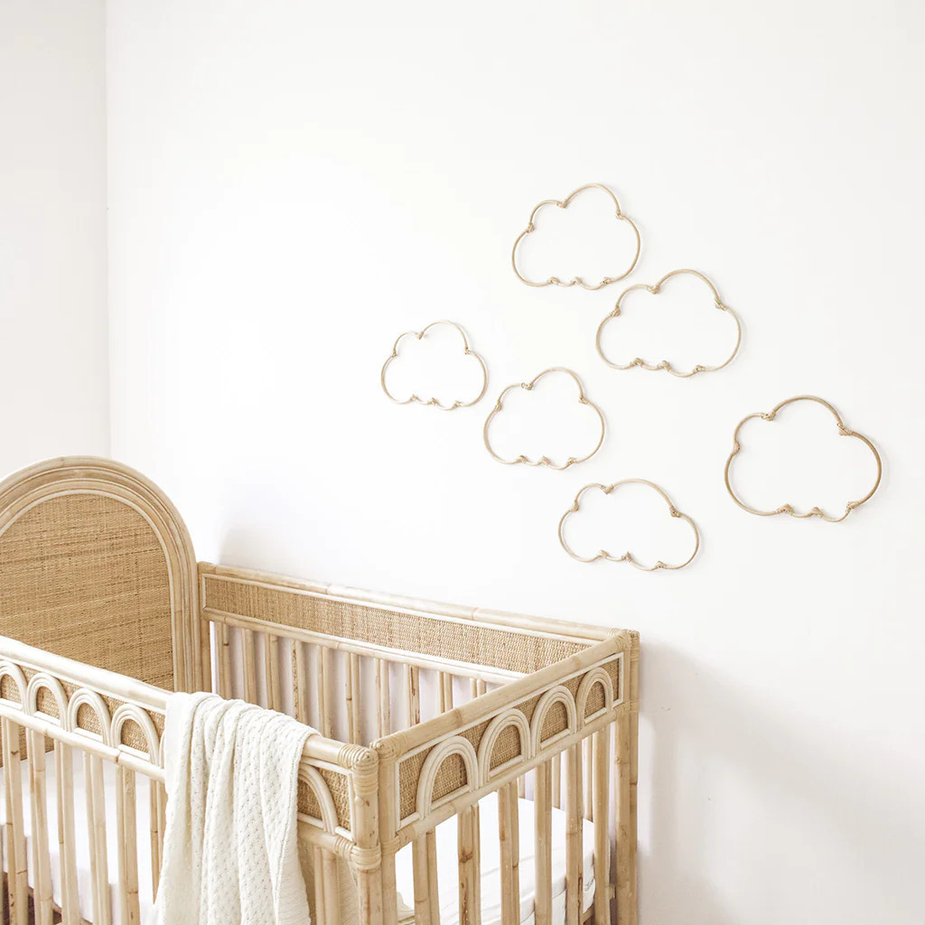 Skye Rattan Cloud Wall Decals Natural Rattan Handmade From Vietnam With Best Price For Wholesale