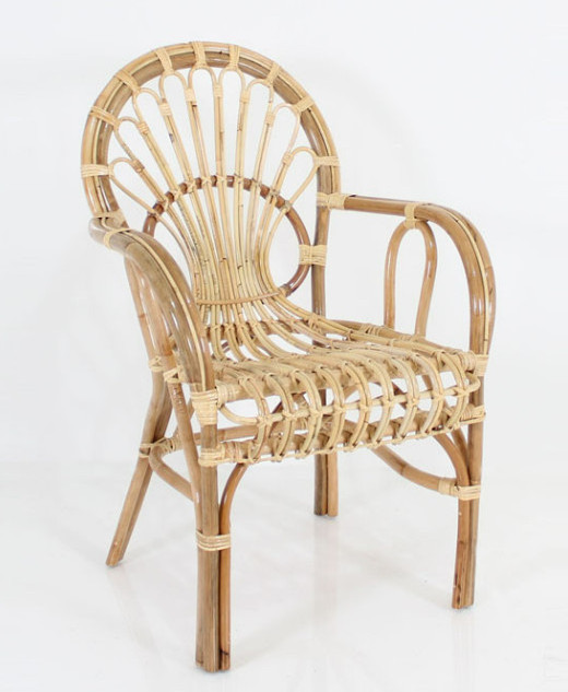 Handmade New Design Basic Elegant Style Natural Rattan Chair For Living Room Or Hotel And Restaurant Villa From Vietnam G109