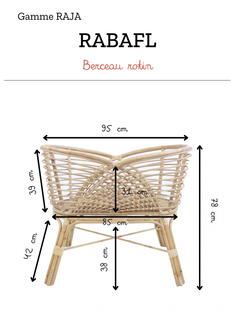 Vietnamese Round Rattan Doll Crib Also Doll Bed for Kids Toy Kids Furniture Babies and Kids Carton Box European Countries