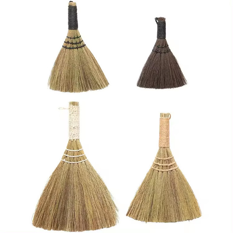 Sustainable Material Straw Broom Stick Cleaning Broom/Wing Broom Decor Home Decor Wholesale Handicraft