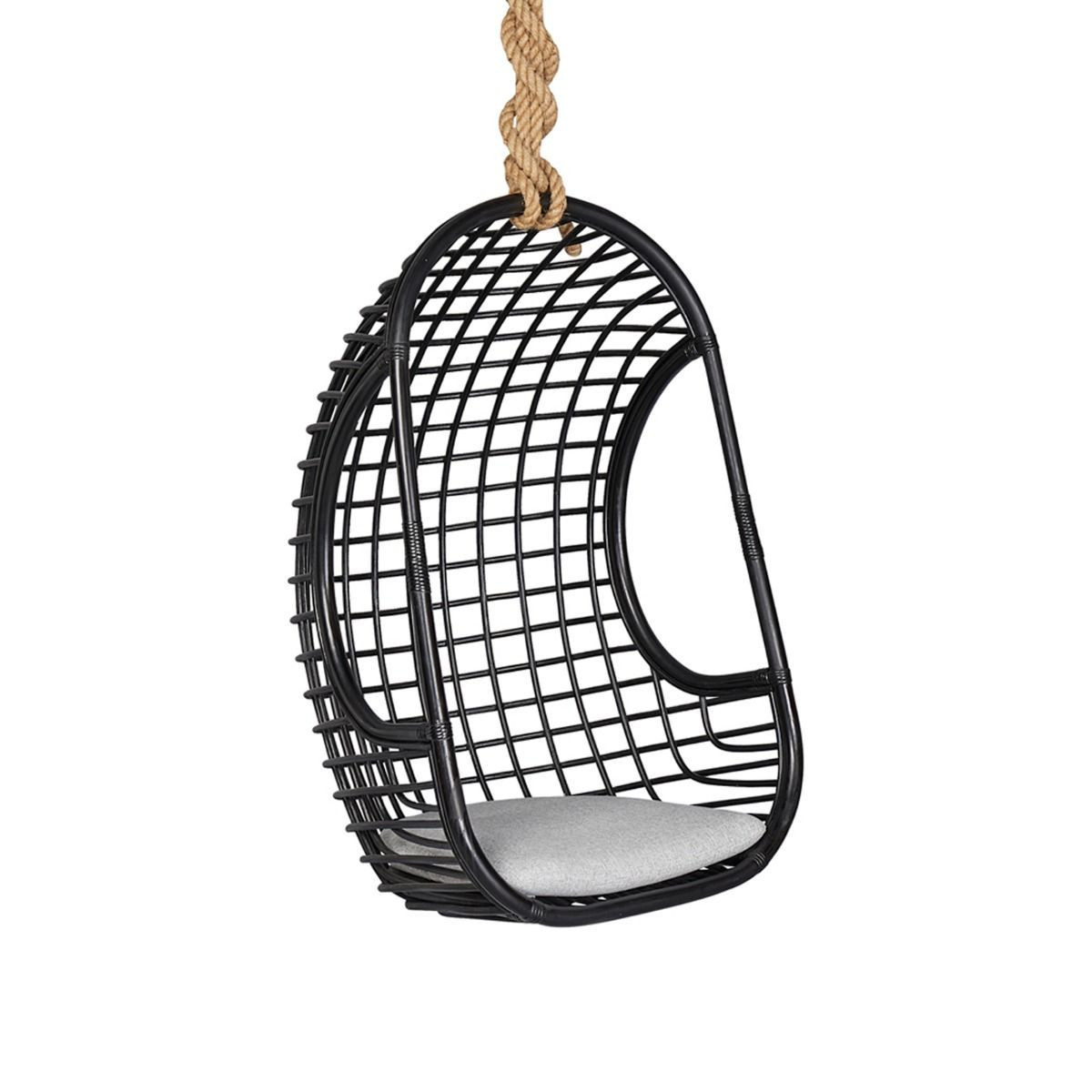 WholeSales Natural Wicker Rattan Hanging Chairs Leisure Egg Chair For Living Room Outdoor Furniture Patio Swings With Stand