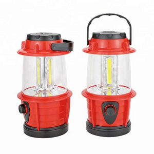 Brightness Adjustable High Power LED Camping Lantern with Handle Powered by AAA Batteries