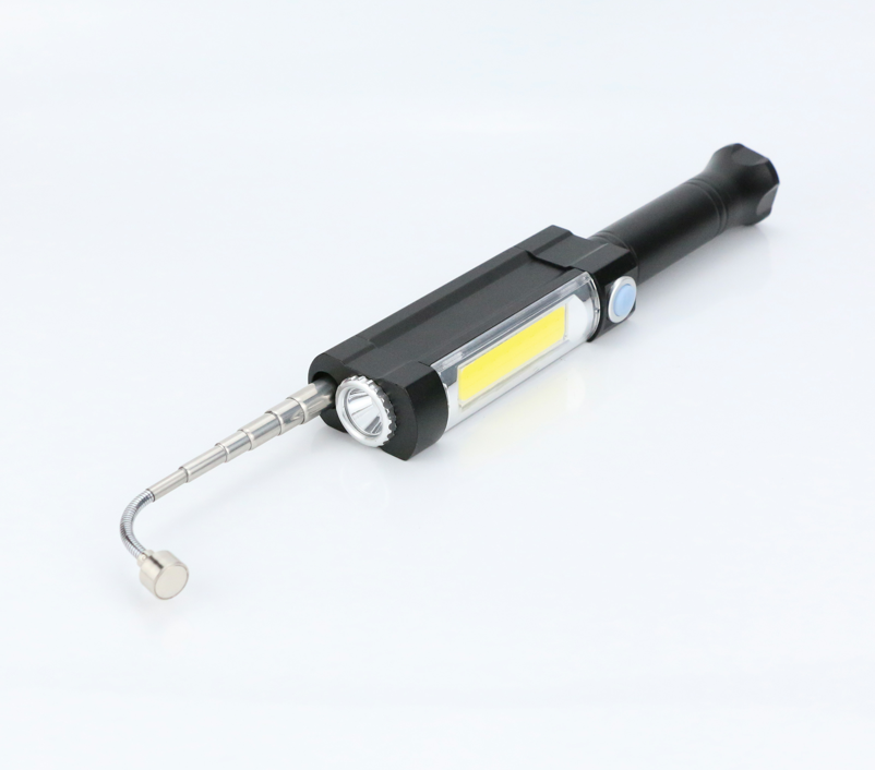 Strong Magnetic Pick Up Tool LED COB Flashlight Inspection work lamp torch Light