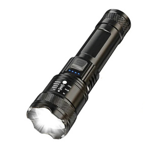 XHP50 Ultra-Bright LED Tactical Torch Light 2000mAh USB Rechargeable Waterproof Portable Lantern for Emergency Use