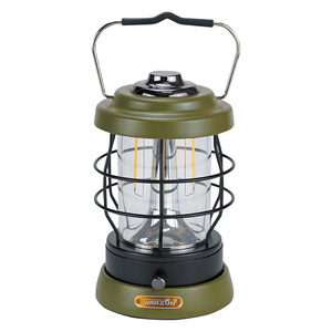 Camp Light Portable Tent Vintage Lamp USB Rechargeable Water Proof Retro Outdoor LED Camping Light Lantern