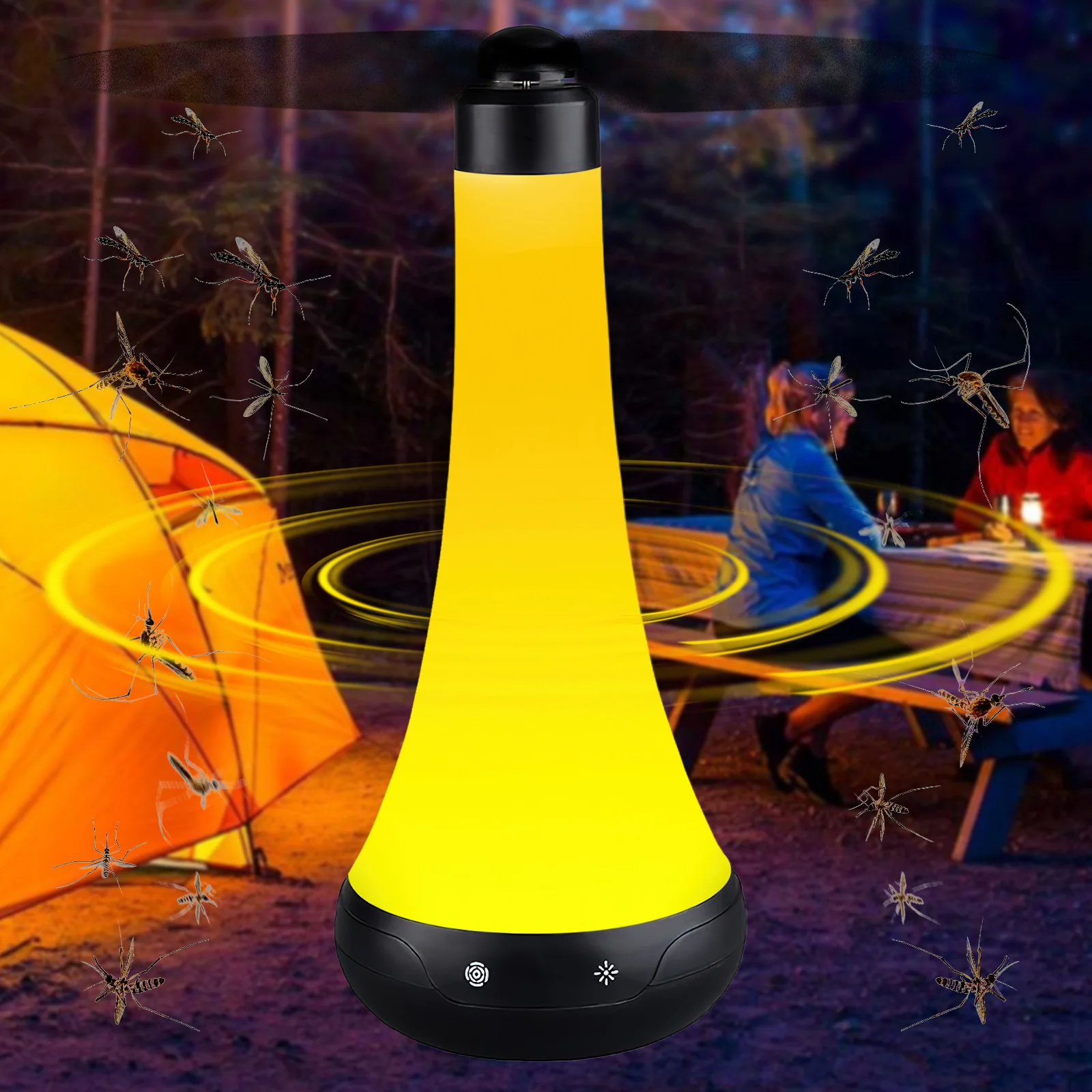 New Arrive 2 in 1 Fly Away Repellent Fan insect repellent and fly lamp in one Mosquito light for Tables