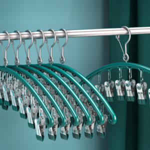 Wholesale metal household drying racks multifunctional underwear socks space saving  pants folding clothes hanger