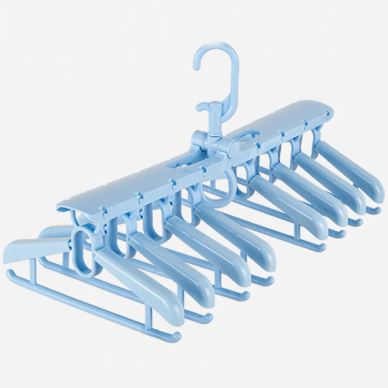 Multifunctional plastic foldable hangers plastic space saving hanger closet organizer