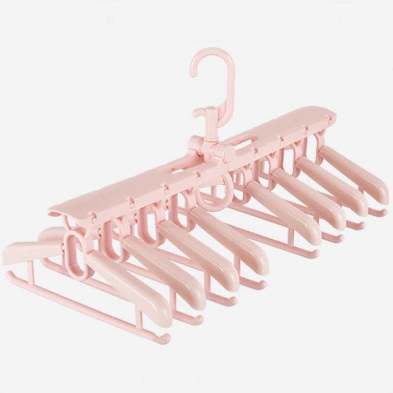 Multifunctional plastic foldable hangers plastic space saving hanger closet organizer