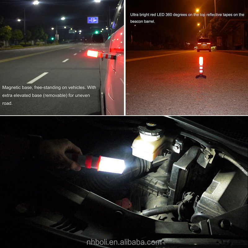 Battery ABS Signal Wand Light Traffic Safety Control LED Baton Light