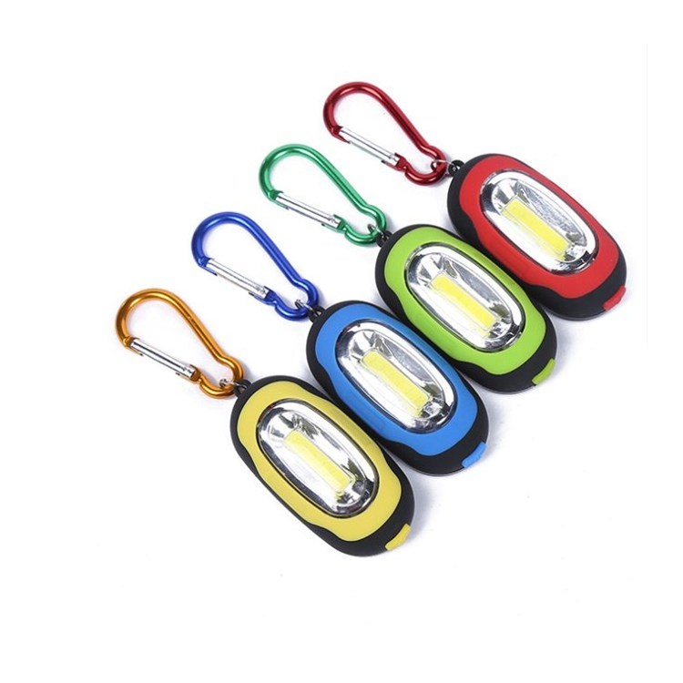 Portable Mini Key Chain COB LED Keychain Flashlight 3 Lighting Modes LED Backpack Torch light with Magnet