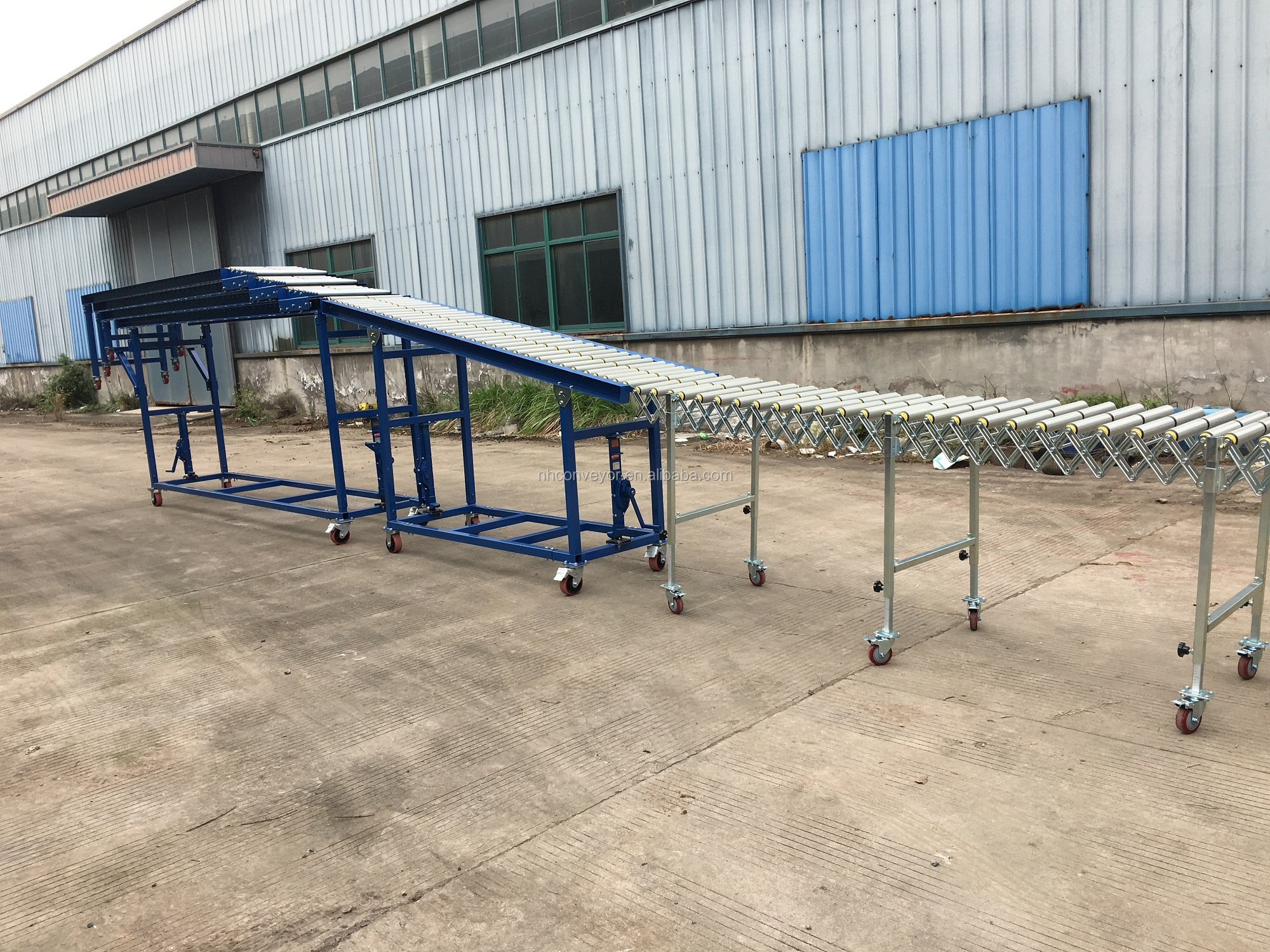 Gravity Flexible Expandable Unloading Full Automatic Roller Conveyor