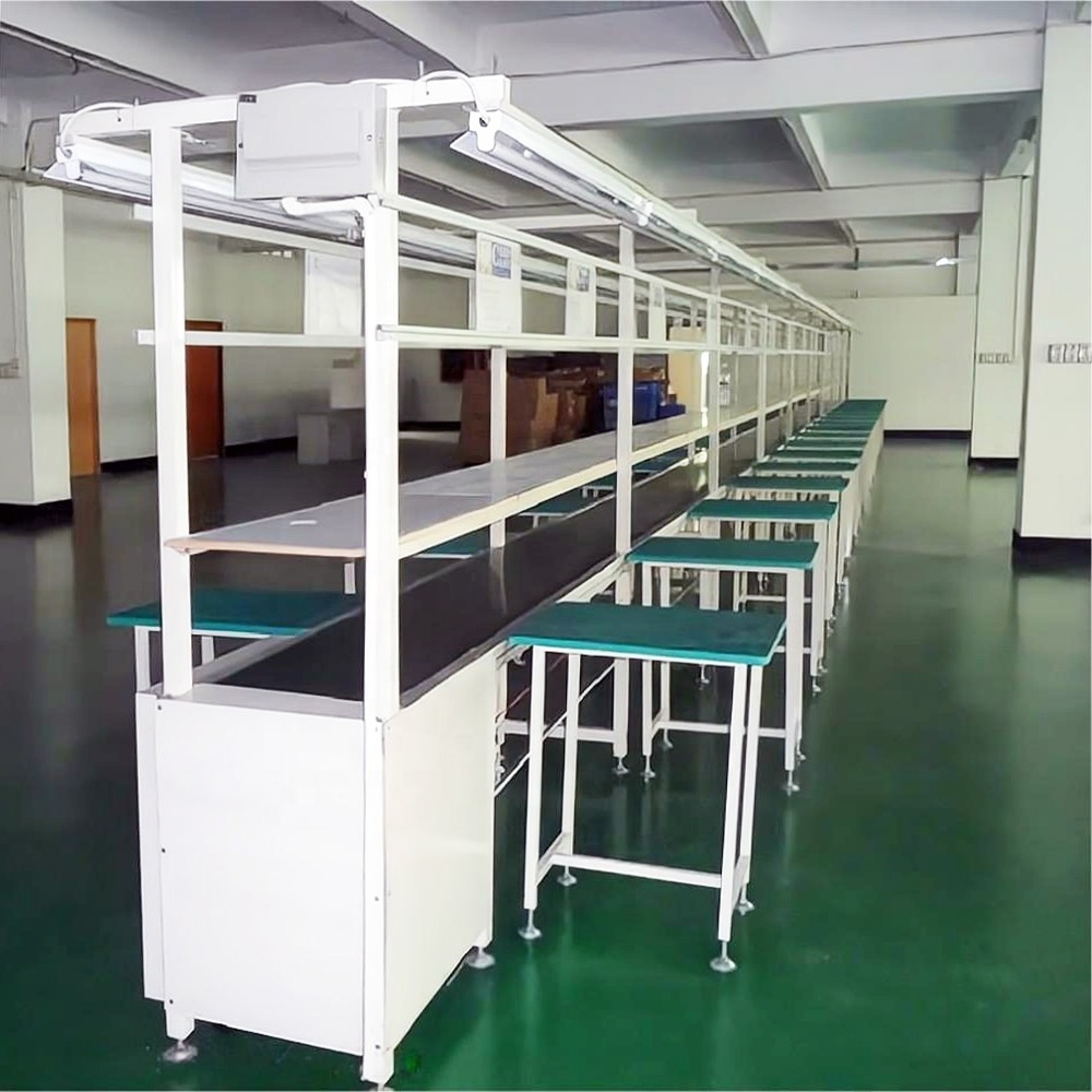 table belt Conveyor for workers go to work