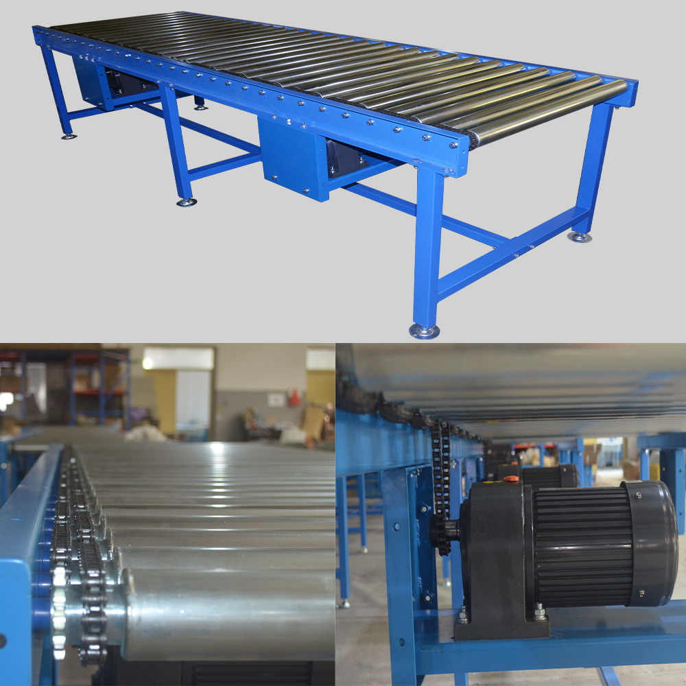 Material conveying equipment motor driven roller conveyor for assembly line