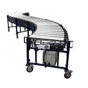 Flexible Expanding Roller Conveyor for Truck Loading and Unloading