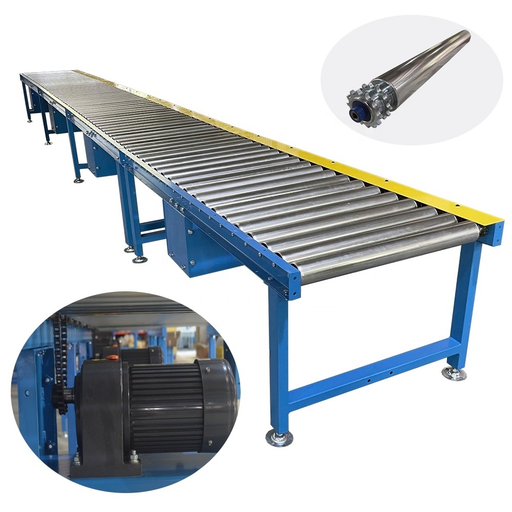 Material conveying equipment motor driven roller conveyor for assembly line