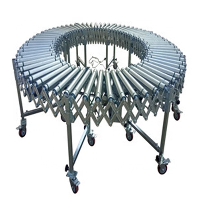 Flexible Expanding Roller Conveyor for Truck Loading and Unloading