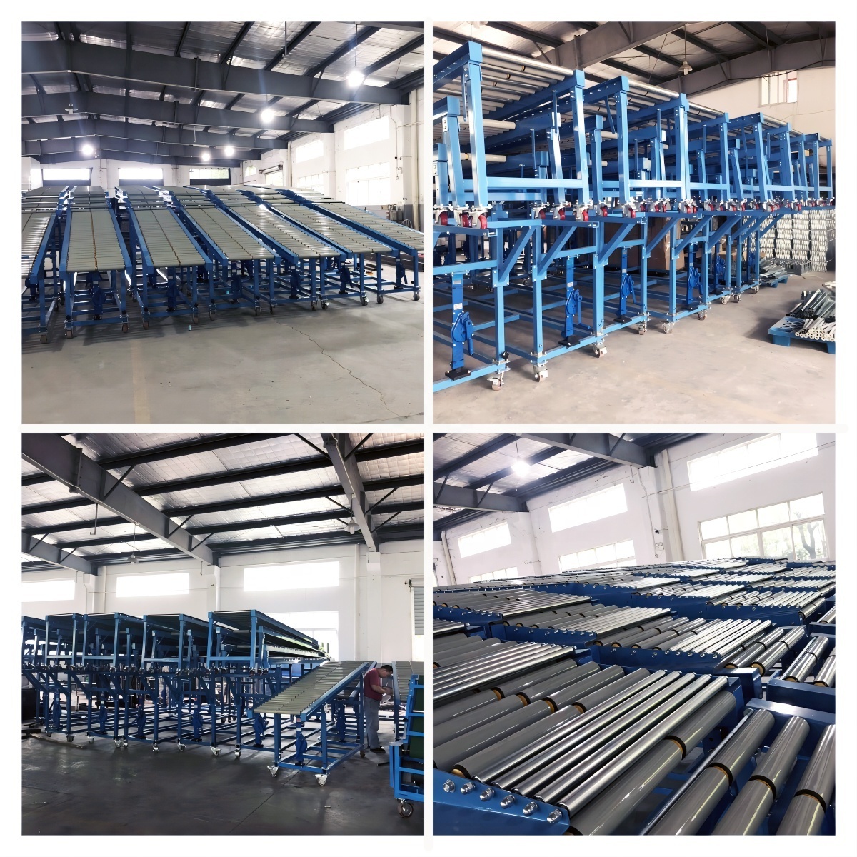 Telescopic Roller Conveyor flexible Boom Conveyor with Ramp for truck loading and unloading