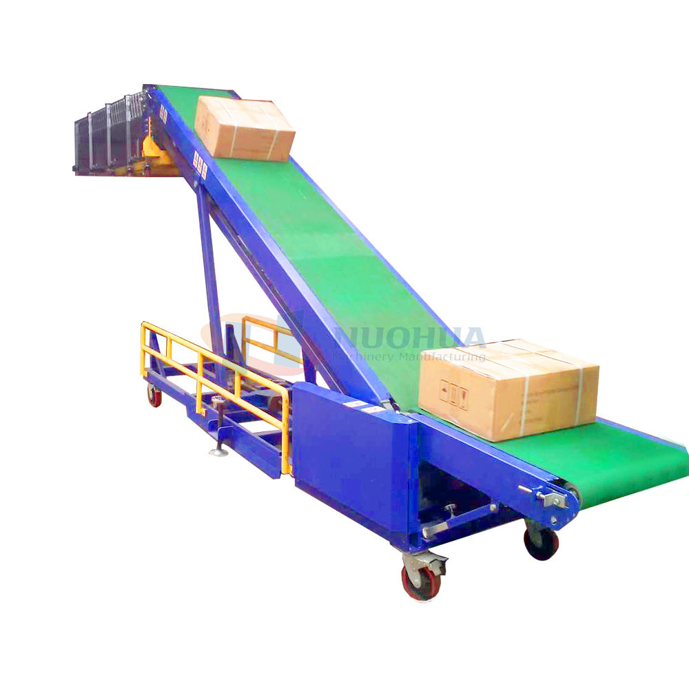 belt conveyor manufacturer Transport Flexible  truck loading and unloading conveyor lifting conveyor for container