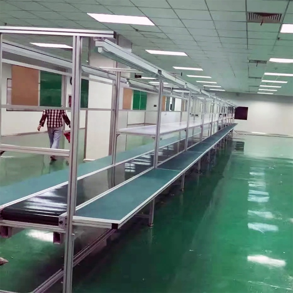 table belt Conveyor for workers go to work