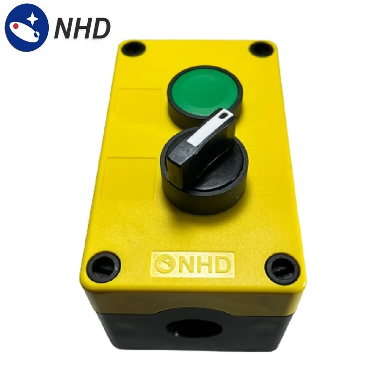 NB22-C2Y Control Station Yellow IP66 Plus Flush Head  Push Button & Selector Switch