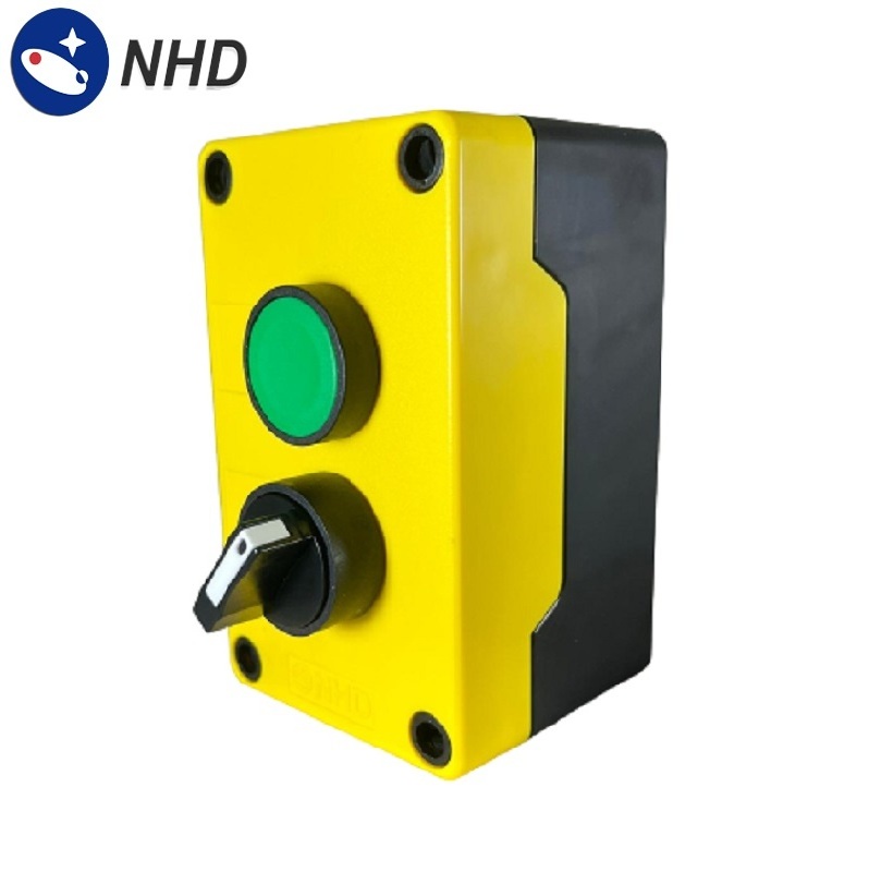 NB22-C2Y Control Station Yellow IP66 Plus Flush Head  Push Button & Selector Switch