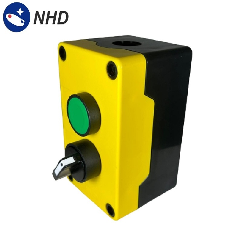 NB22-C2Y Control Station Yellow IP66 Plus Flush Head  Push Button & Selector Switch