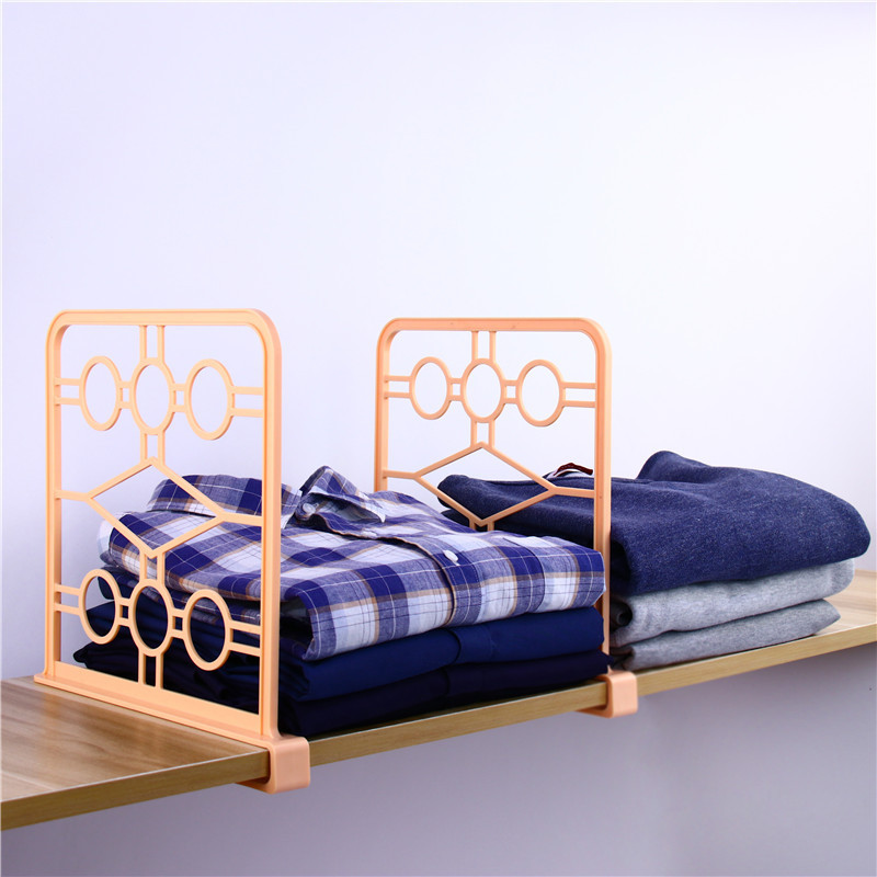 Pack of 4 New  ABS solid  durable   and stronger  retail book wood plastic adjustable closet shelf dividers  for closets