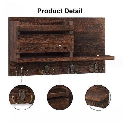 File Classification Storage Shelf Entrance Wall-mounted Key Organizer and Storage Rack