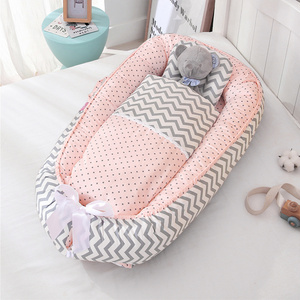 Multi-functional double side printing baby crib nest baby nest lounger cover baby lounger