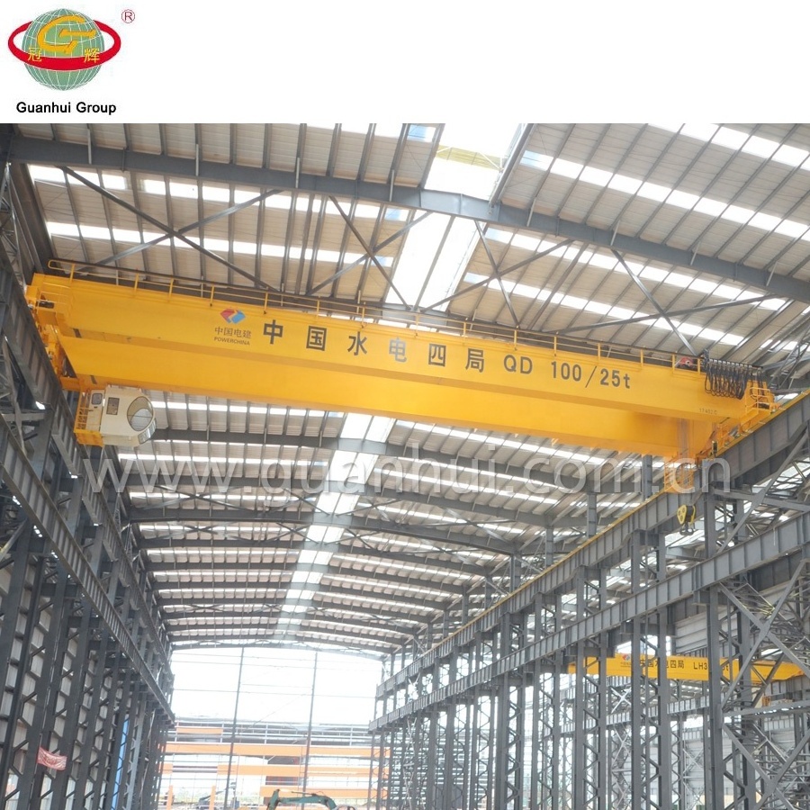 Guanhui brand LH double girder overhead crane 60 ton