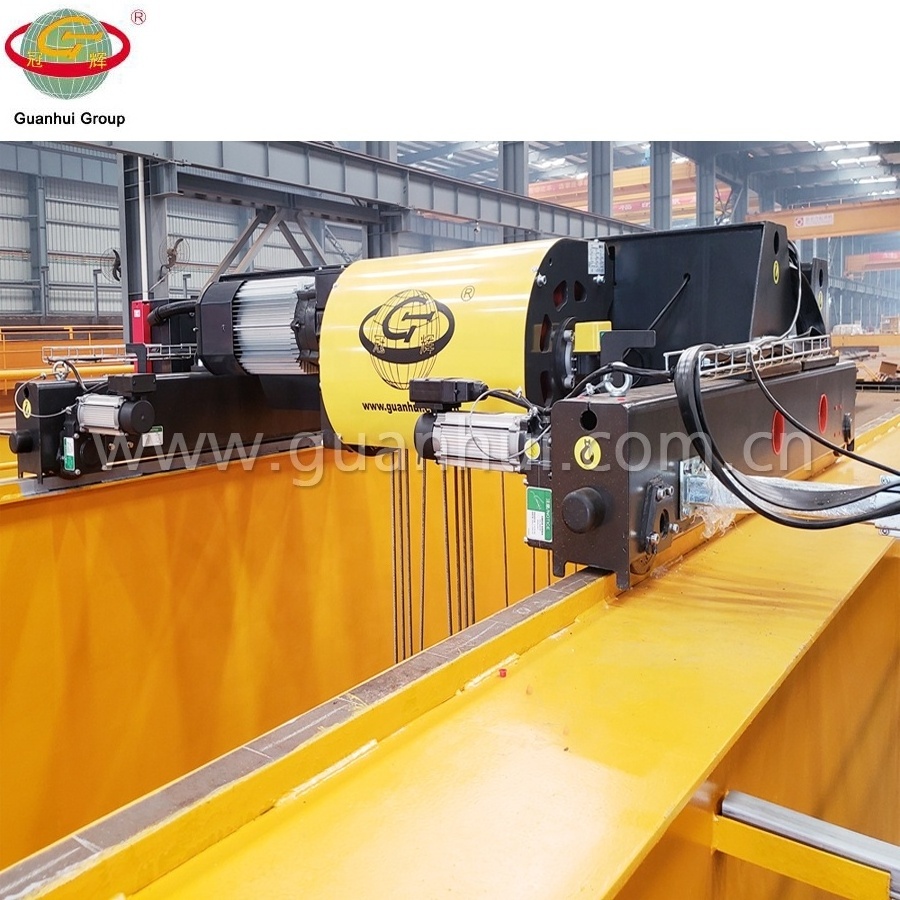 Guanhui brand LH double girder overhead crane 60 ton