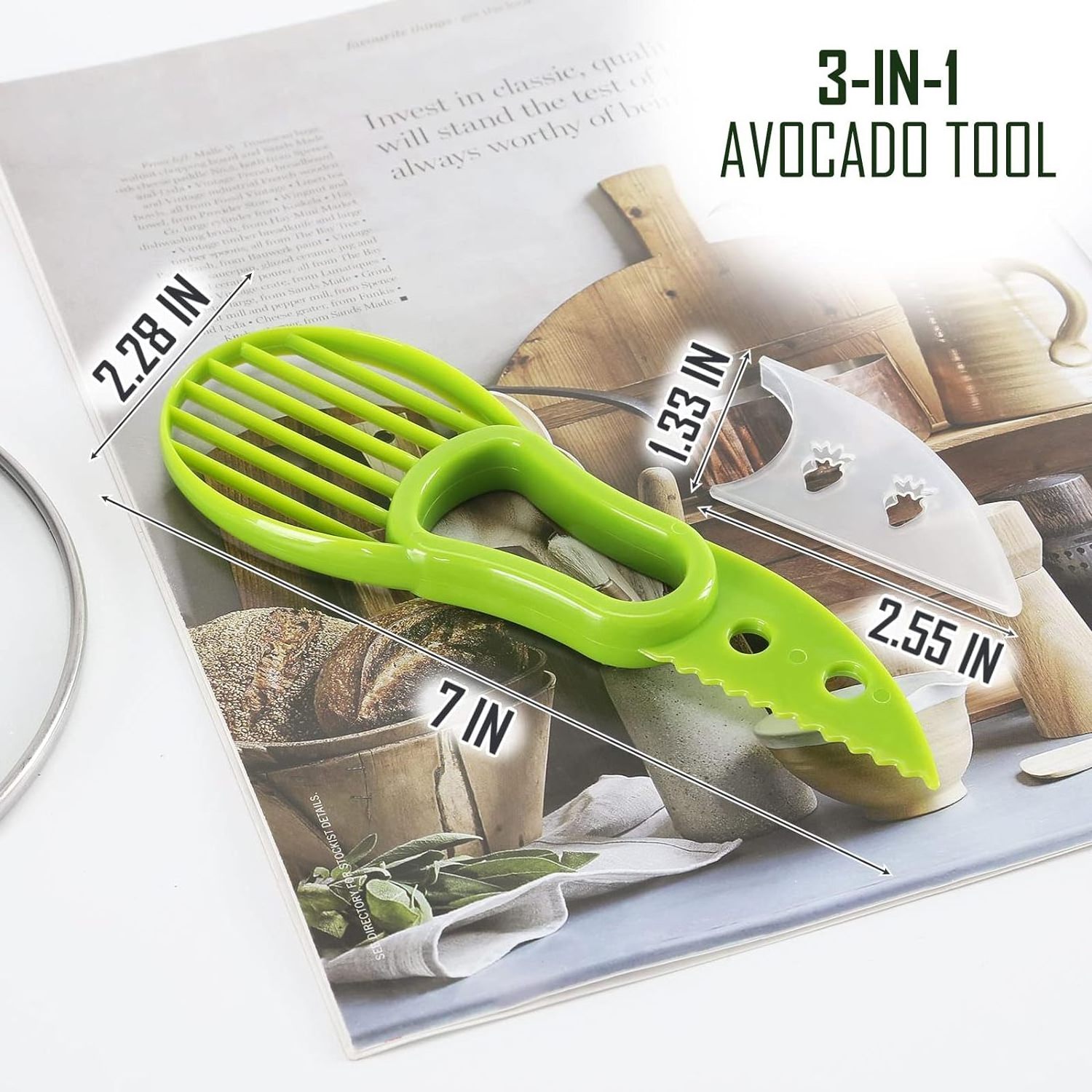 Kitchen Gadget Tool Fruit Core Remover multifunctional Avocado Cutter Knife Kitchen gadgets 3 In 1 Avocado Slicer