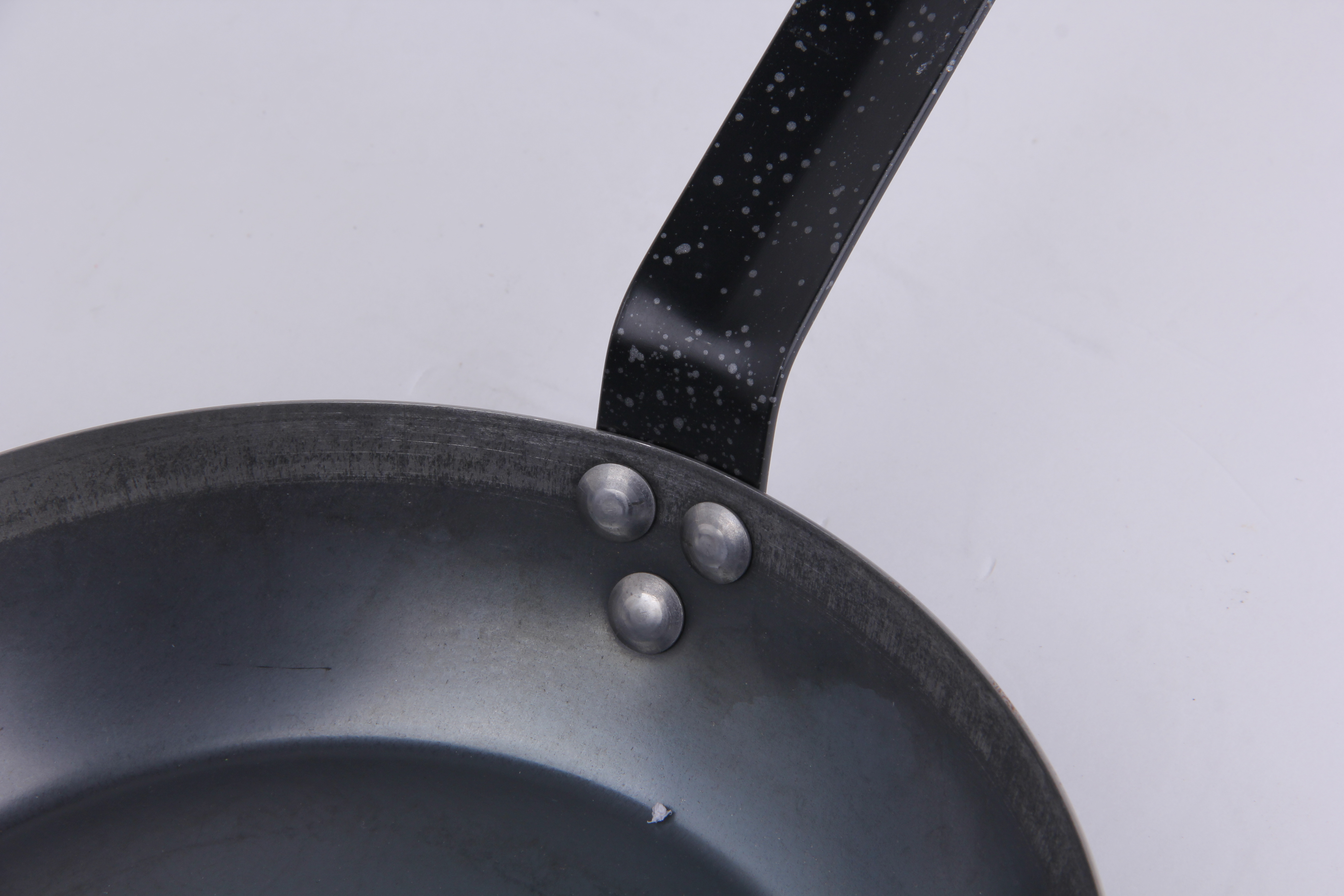 Wholesale Hotel Restaurant Kitchen Cooking Black Carbon Steel Frying Pan