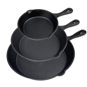 Cookware Cast Iron Skillet Fry Pan Round non-stick frying pan For Outdoor Home Kitchen