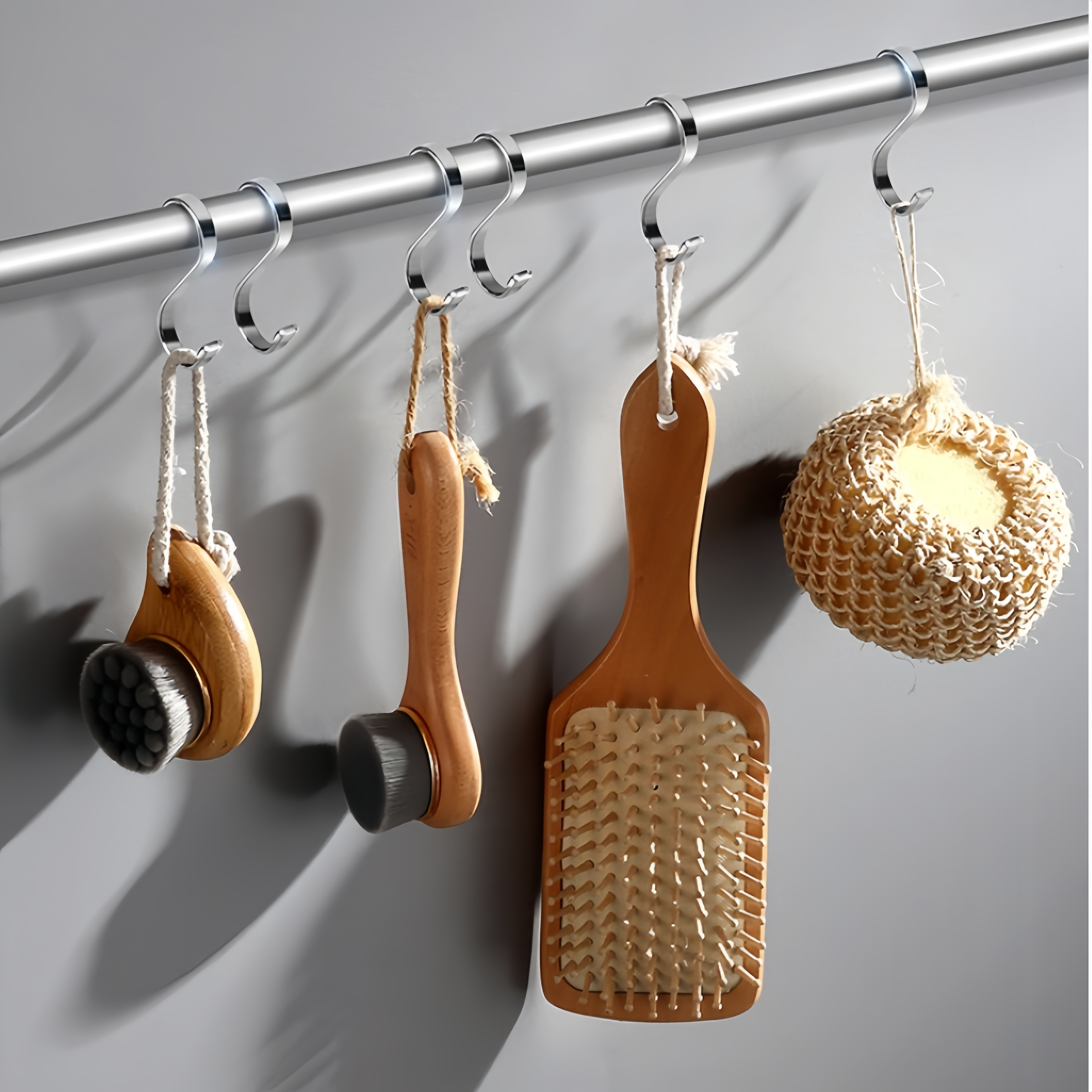 Heavy Duty S-Shaped Hooks for Closet Hanging Plant Purse Lights Clothes Pot Pans Cups Towel Bag Scarf