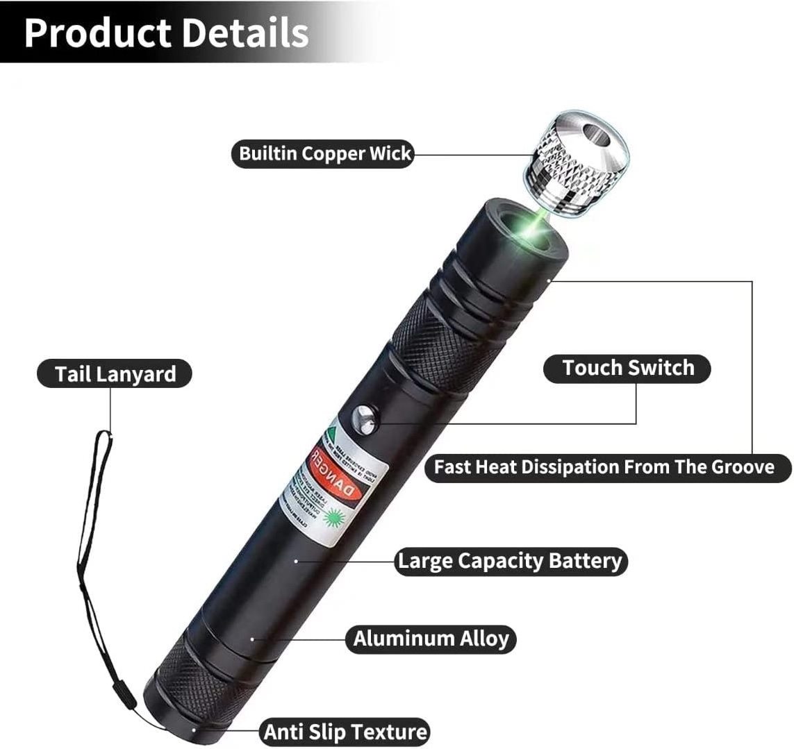 High Powerful Tactical torch flashlights pen light Long Range Adjustable Focus rechargeable green flashlight with laser pointer