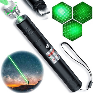 High Powerful Tactical torch flashlights pen light Long Range Adjustable Focus rechargeable green flashlight with laser pointer