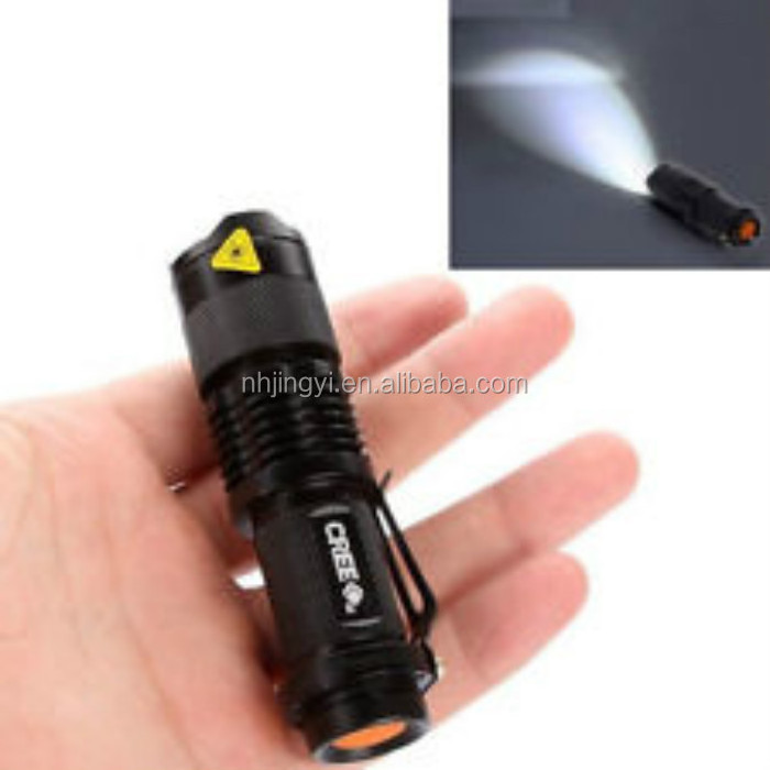 aluminum 300lm Adjustable Focus Zoomable Light Mini Flashlights LED Flashlight