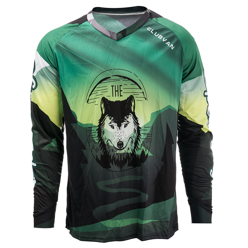 Creative design quickly dry sport motorcycle shirt clothing blank long sleeve MTB motocross jersey