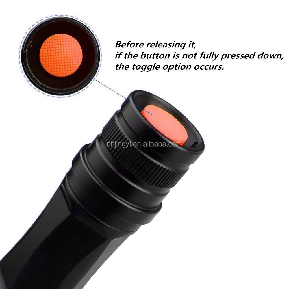 high quality battery 18650 powered 10W LED zoom waterproof shockproof led aluminum flashlight