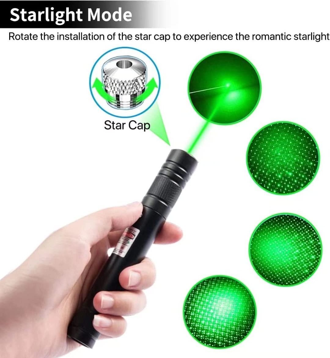 High Powerful Tactical flashlights pen light Long Range Adjustable Focus USB rechargeable green laser pointer torch