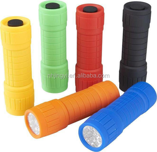 Hot sale ABS torch mini 9 LED promotion cheap plastic flashlight