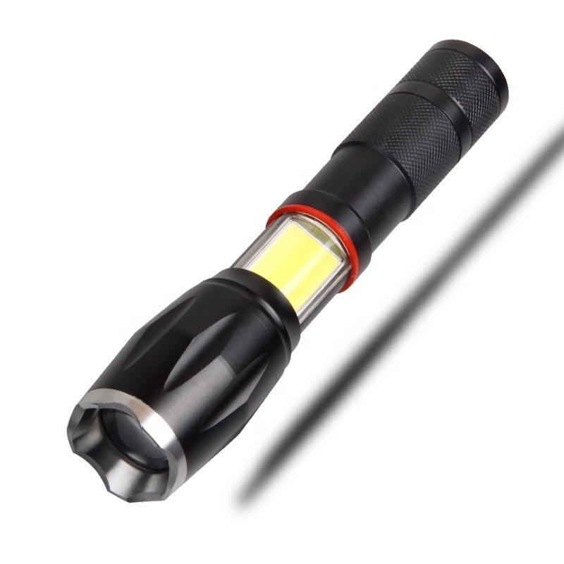 Multifunction Aluminum 15W rechargeable Zoom High Power Cob Tactical led Torch magnet Flashlight