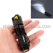 aluminum Q5 400 lumen tactical torch waterproof rechargeable 5w led power style flashlight