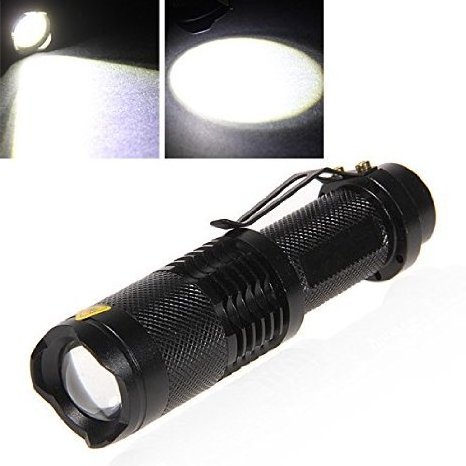 Zoomable mini Tactical Flashlight Waterproof LED Torch with 5W Power USB Rechargeable Lithium Battery Outdoor Emergency Use