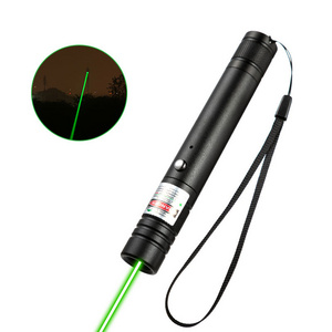 High Powerful Tactical flashlights pen light Long Range Adjustable Focus USB rechargeable green led torch laser pointer