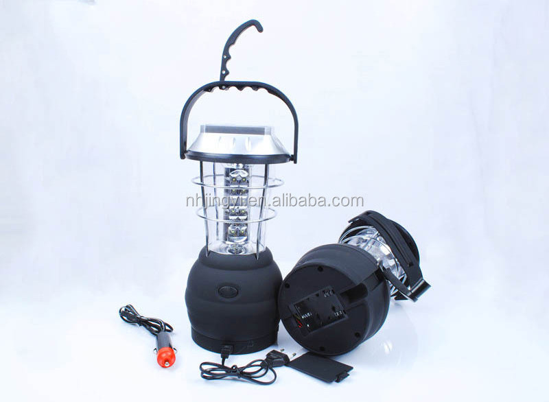 rechargeable hand solar 36pcs led cranking dynamo camping lantern