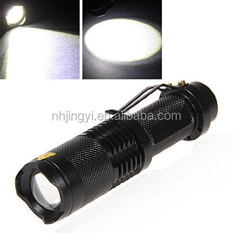 aluminum Q5 400 lumen tactical torch waterproof rechargeable 5w led power style flashlight