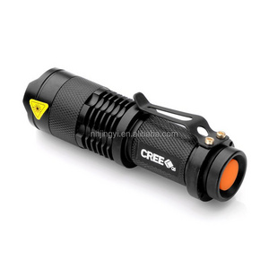 aluminum Q5 400 lumen tactical torch waterproof rechargeable 5w led power style flashlight